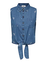 JDYKAI SL SHIRT LIGHT BLUE DENIM - JDY