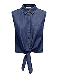 JDYKAI SL SHIRT MED BLUE DENIM - JDY