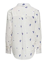 JDYKIMIE LS EMBR SHIRT CLOUD DANCER FLOWER - JDY