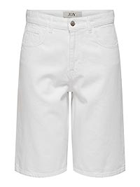 JDYLINA MW BERMUDA SHORTS DNM WHITE - JDY