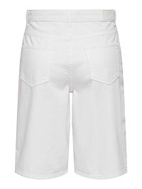 JDYLINA MW BERMUDA SHORTS DNM WHITE - JDY