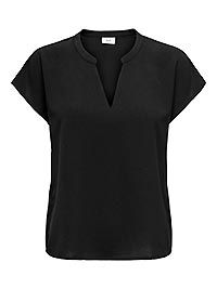JDYLION LIFE SS TOP WVN NOOS BLACK - JDY