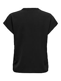 JDYLION LIFE SS TOP WVN NOOS BLACK - JDY