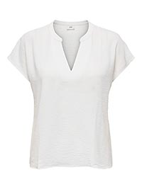 JDYLION LIFE SS TOP WVN NOOS CLOUD DANCER - JDY