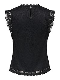 JDYLOTAS SL LACE TOP BLACK - JDY