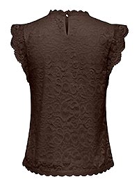 JDYLOTAS SL LACE TOP CHICORY COFFEE - JDY