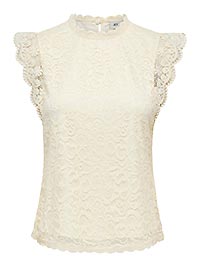 JDYLOTAS SL LACE TOP CLOUD DANCER - JDY