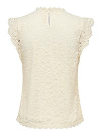 JDYLOTAS SL LACE TOP CLOUD DANCER - JDY