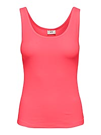 JDYLUCKY SL O NECK TOP CALYPSO CORAL - JDY