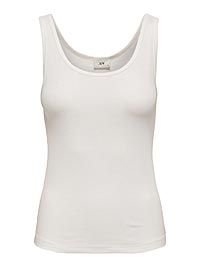 JDYLUCKY SL O NECK TOP CLOUD DANCER - JDY