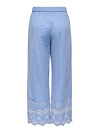 JDYMARINA HW EMB ANKLE PANT BLUE BONNET - JDY