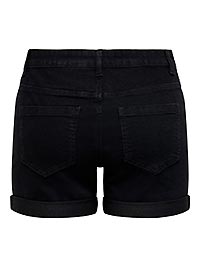JDYMOON MW SHORTS BLACK DENIM - JDY