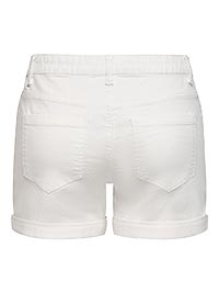 JDYMOON MW SHORTS WHITE DENIM - JDY