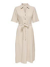 JDYSAY 24 MIDI SHIRT DRESS WVN NOOS OATMEAL - JDY