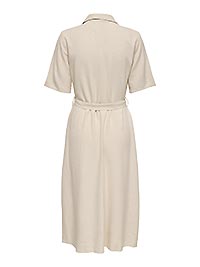 JDYSAY 24 MIDI SHIRT DRESS WVN NOOS OATMEAL - JDY