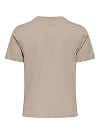 JDYSELMA SS CROCHET POCKET TOP CHATEAU GRAY - JDY