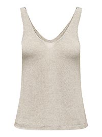 JDYSHINE LIFE SL TOP KNT TAPIOCA MEL - JDY