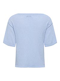 JDYSHINE LIFE SS PULLOVER KNT POWDER BLUE MEL - JDY