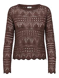 JDYSUN LAY LS BOATNECK PULLOV CHICORY - JDY