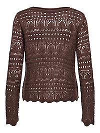 JDYSUN LAY LS BOATNECK PULLOV CHICORY - JDY