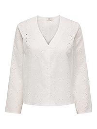 JDYTALLIE LS SHIRT WVN DIA CLOUD DANCER - JDY