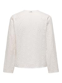 JDYTALLIE LS SHIRT WVN DIA CLOUD DANCER - JDY