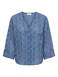 JDYTALLIE LS SHIRT WVN VINTAGE INDIGO - JDY