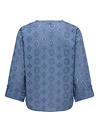 JDYTALLIE LS SHIRT WVN VINTAGE INDIGO - JDY