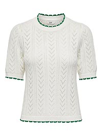 JDYTIKKA 24 ONECK CONTRAST PULL CLOUD DANCER - JDY