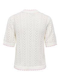 JDYTIKKA 24 ONECK CONTRAST PULL KNT CLOUD PINK - JDY