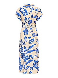 JDYTROYA LIFE SS MIDI DRESS WVN CREME - JDY