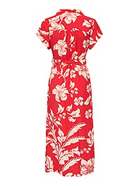 JDYTROYA LIFE SS MIDI DRESS WVN SALSA - JDY