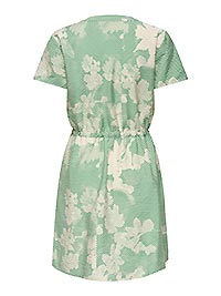 JDYTROYA LIGE SS V SHORT DRESS DEEP GREEN - JDY