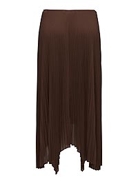 JDYUSO ASSYMMETRIC PLISSE SKIRT CHICORY COFFEE - JDY