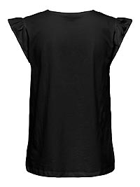 JDYYSTA LIFE SL BRODERI ANGL TOP BLACK - JDY