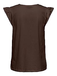 JDYYSTA LIFE SL BRODERI ANGL TOP CHICORY COFFEE - JDY