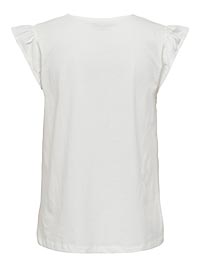 JDYYSTA LIFE SL BRODERI ANGL TOP CLOUD DANCER - JDY