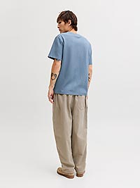 JJEAUSTIN TEE SS NOOS BLUE MIRAGE - Jack & Jones