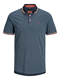 JJEPAULOS POLO SS DENIM BLUE - Jack & Jones