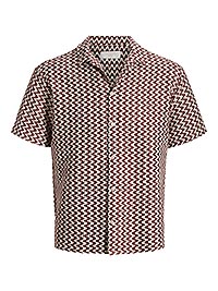 JORMONTAUK CROCHET SHIRT CABERNET - Jack & Jones