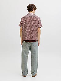 JORMONTAUK CROCHET SHIRT CABERNET - Jack & Jones