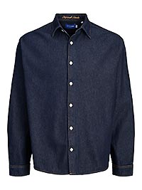 JORNORREBRO DENIM SHIRT DARK BLUE DENIM - Jack & Jones