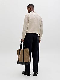 JPRBLALAWRENCE LINEN LS SHIRT SILVER LINING - Jack & Jones