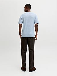 JPRBLURILEY KNIT CREW NECK  SS SN ASHLEY BLUE - Jack & Jones