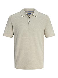 JPRBLURILEY KNIT POLO SS SN MERMAID TWIST - Jack & Jones