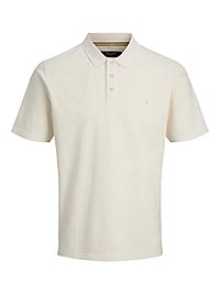 JPRBLUSUMMER LINEN SS POLO BRIGHT WHITE - Jack & Jones