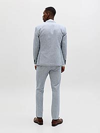 JPRMARTIN SUMMER BLZ LINEN BLEND FADED DENIM - Jack & Jones