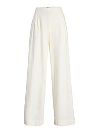 JXALMIRA LINEN BLEND HW PANT BLANC DE BLANC - JJXX