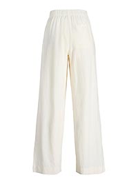JXALMIRA LINEN BLEND HW PANT BLANC DE BLANC - JJXX