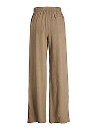 JXALMIRA LINEN BLEND HW PANT SILVER MINK - JJXX